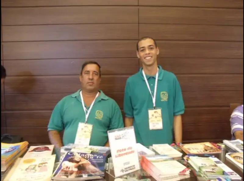 Da direita para esquerda, Benedito Carlos e Márcio Silva